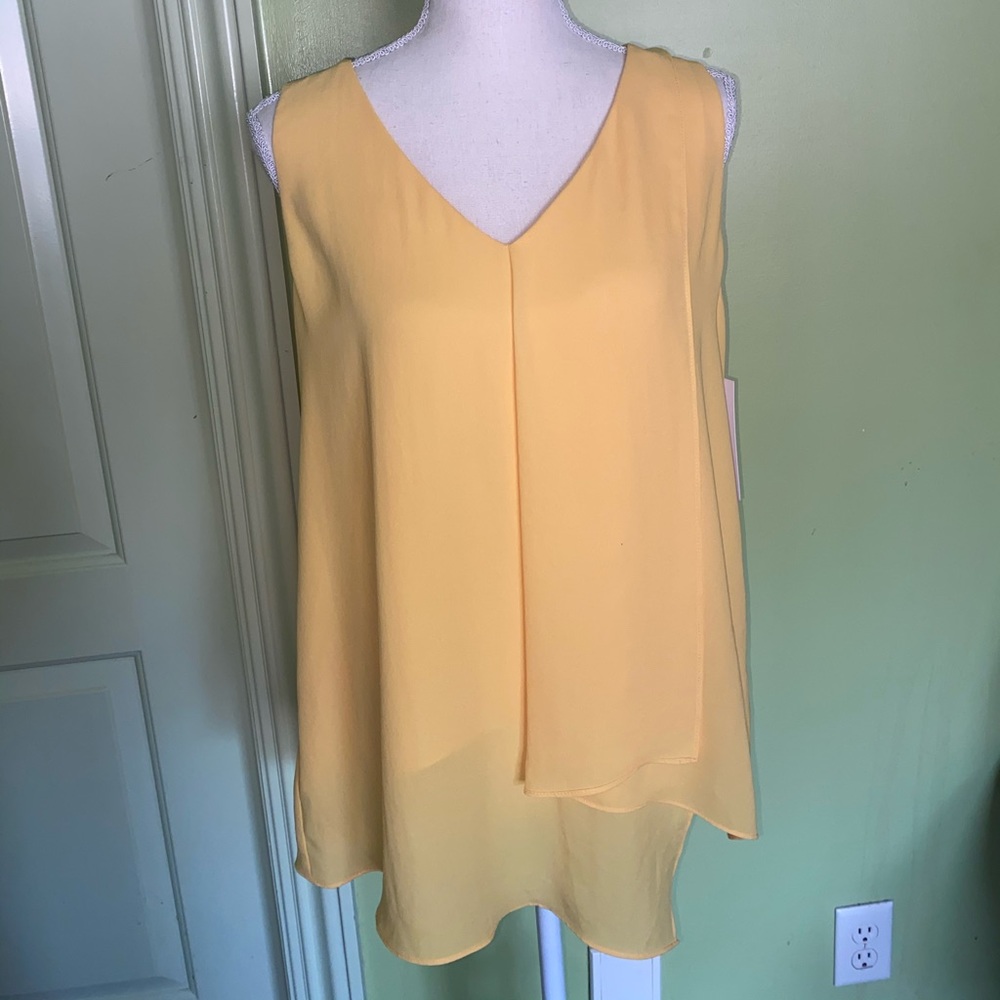 💛KAREN KANE Citrus Twist Drape Angle Top NWT💛